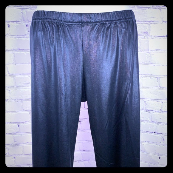 Liquid sexy black Leggings stretchy small elastic waist - Picture 2 of 8